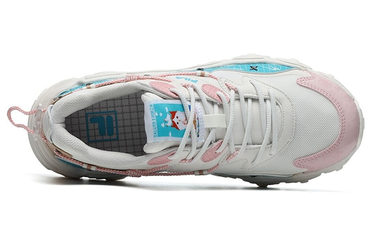 FILA Pepe Shimada x Fila Low Dad Sneakers White Blue — фото 9