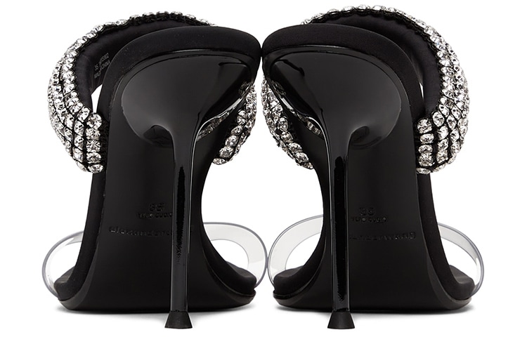 Alexander Wang Rubber Slides Black — фото 9