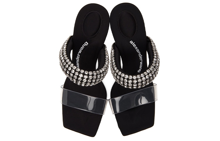 Alexander Wang Rubber Slides Black — фото 8