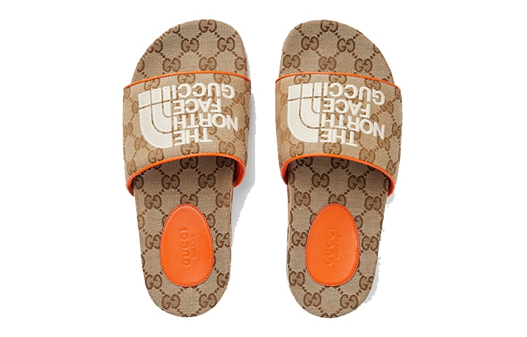 Gucci The North Face x Gucci Classic GG Canvas Slides — фото 8