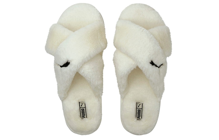 Puma Fluff Slide White — фото 9