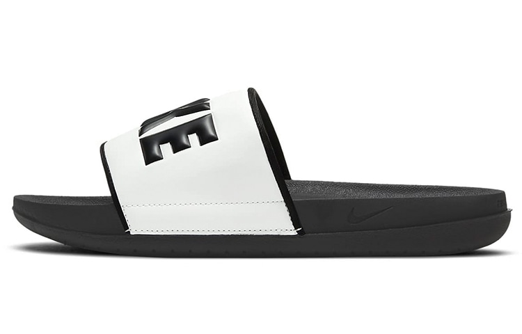 Nike Offcourt Slides Black White — фото 4