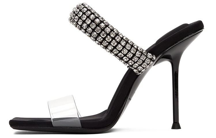 Alexander Wang Rubber Slides Black — фото 5