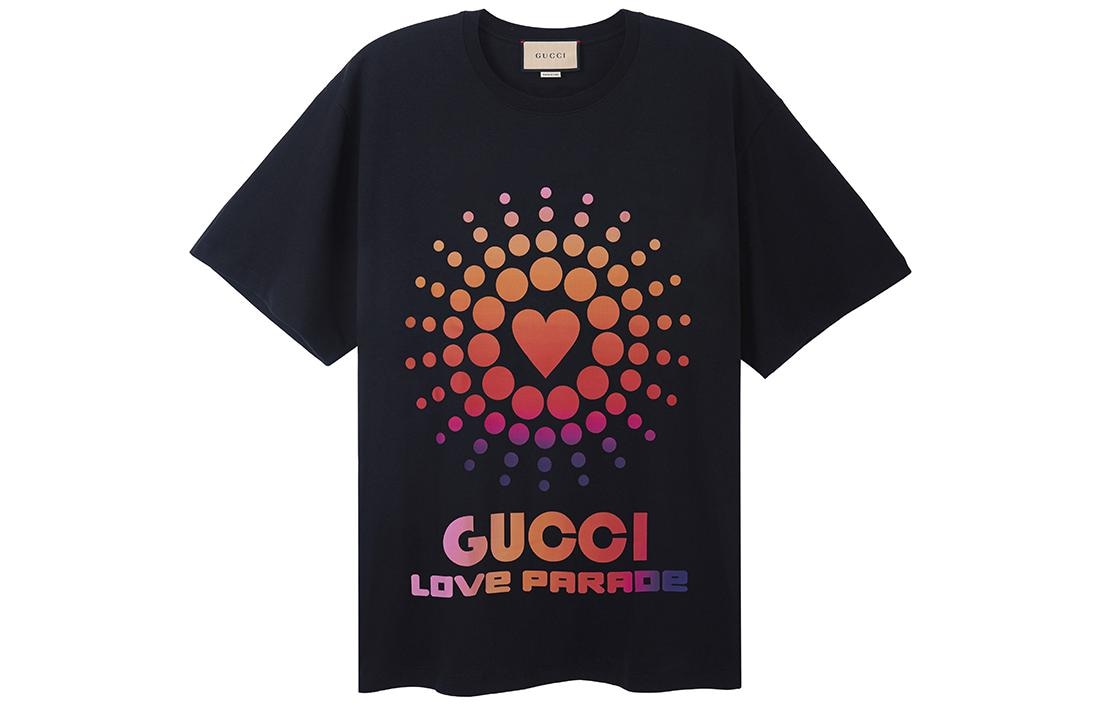 Футболка Gucci SS22 Colorblock Logo T-Shirt Black