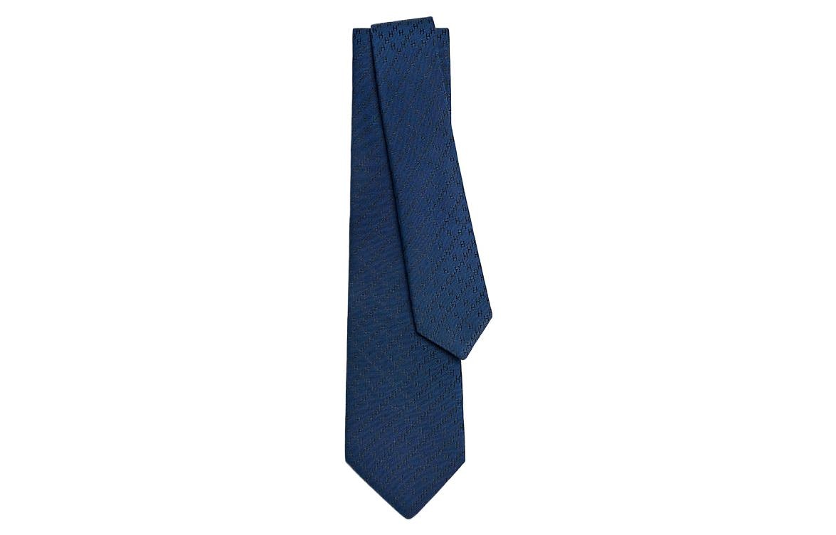 Hermes Tie Blue