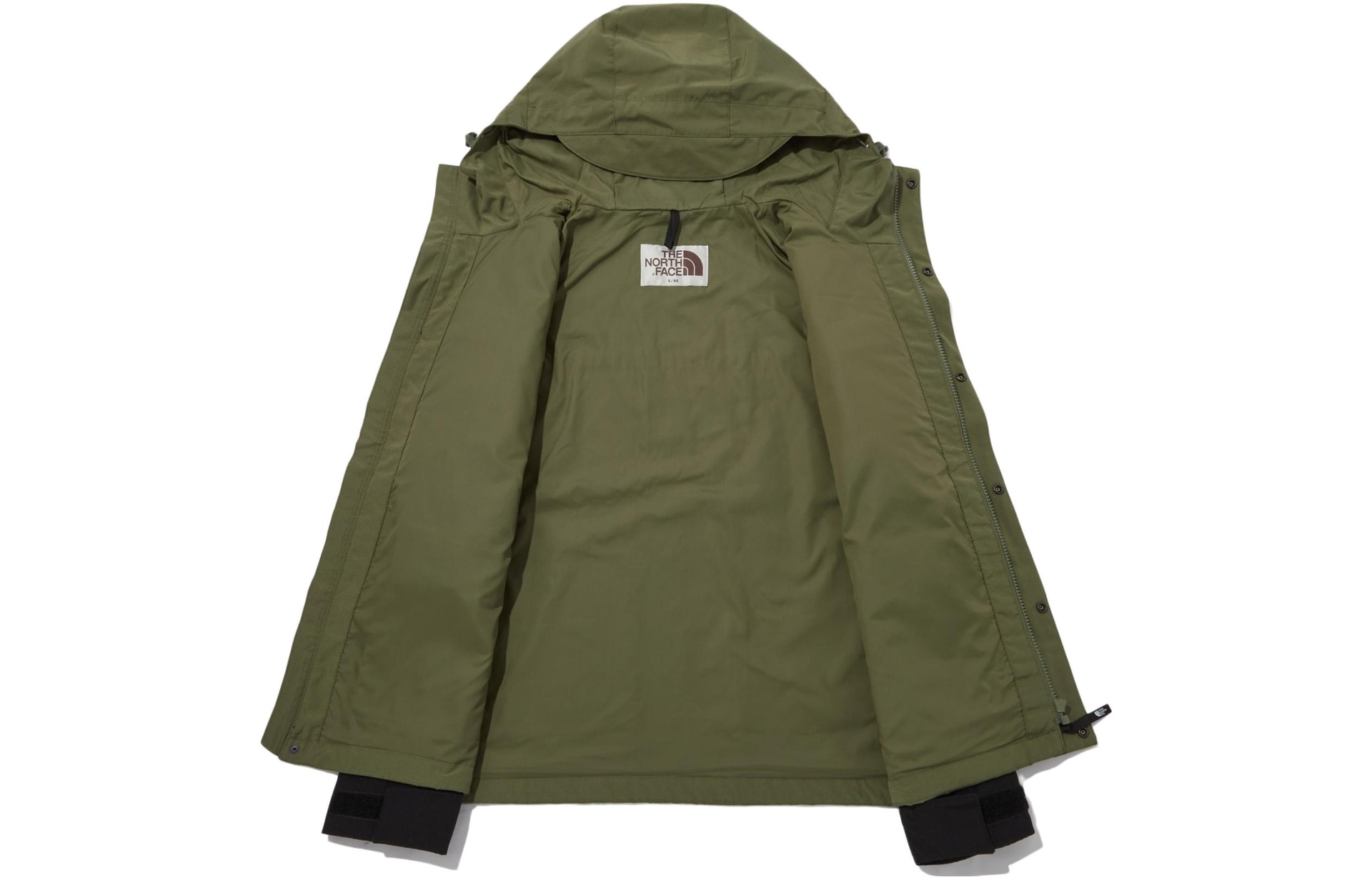 The North Face Logo Print Zip Jacket Military Green — фото 2