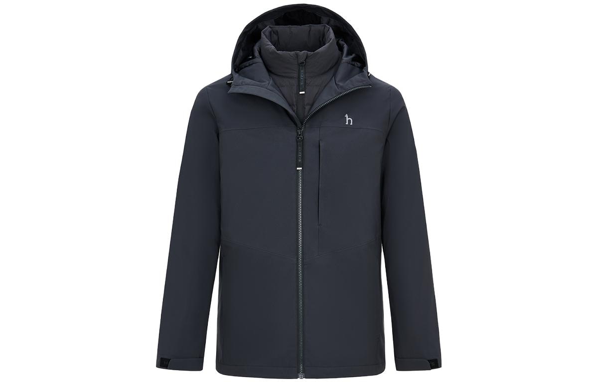 Hazzys Casual Warm Hooded Down Jacket Men — фото 4