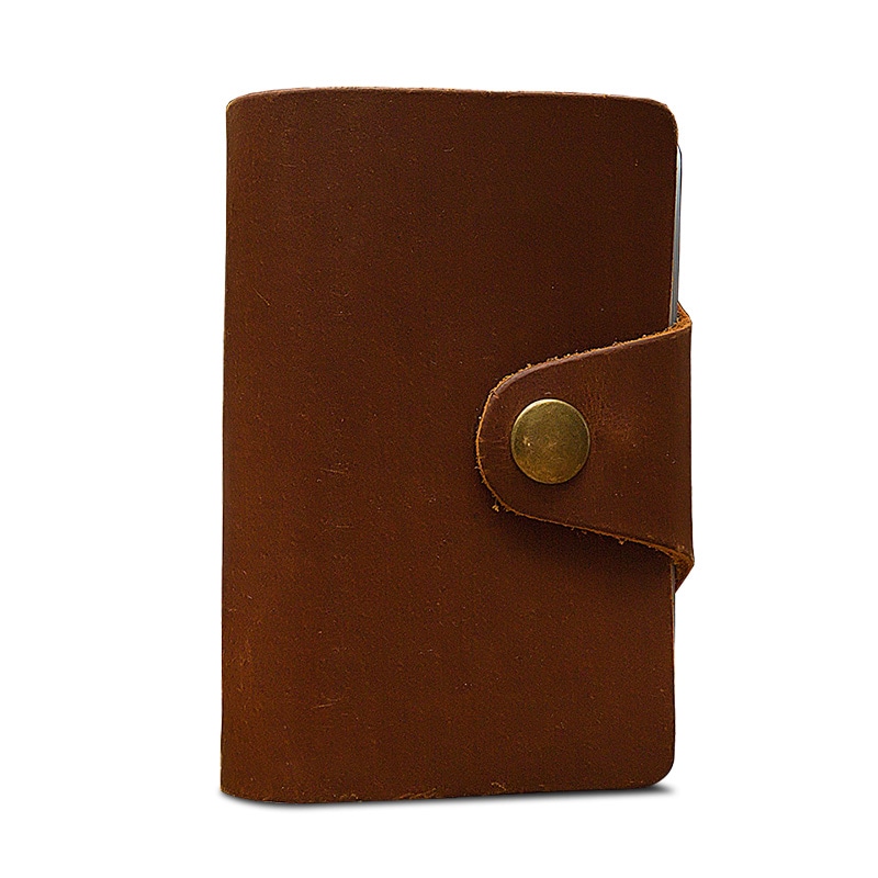 Simple&nature Card Holder Brown/Dark Brown