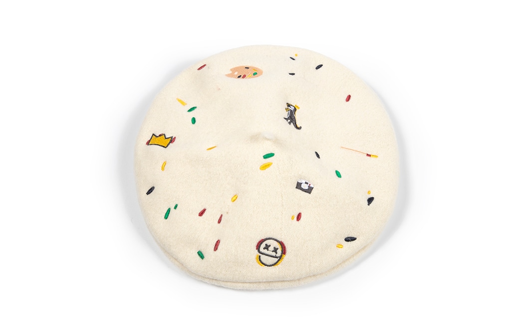 白卷BAIJUAN Bai Juan Embroidered Beret
