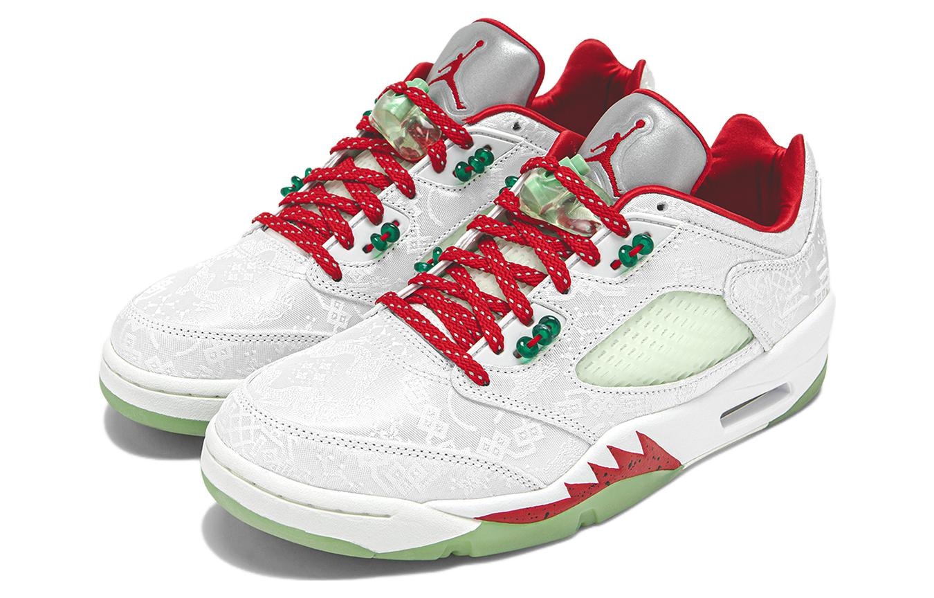 Jordan CLOT x Air Jordan 5 Low White Silk — фото 5