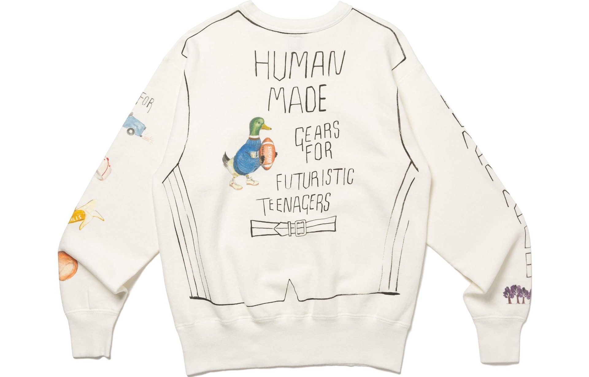Human Made FW23 Crewneck Sweatshirt White — фото 1