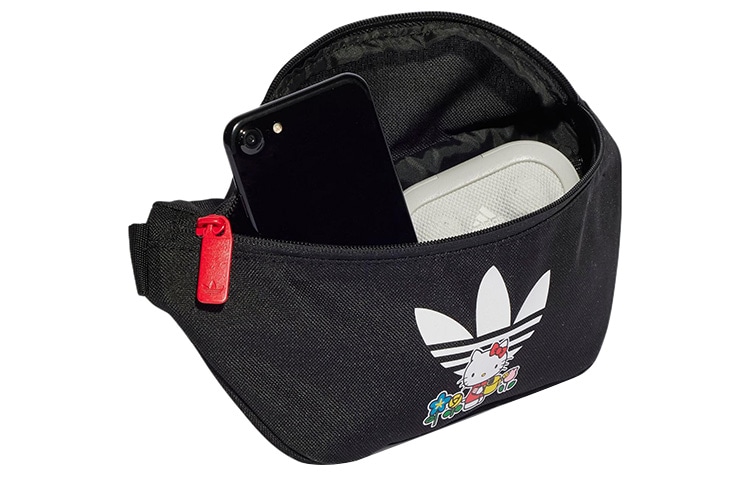 Adidas Originals Trefoil Logo Waist Bag Kids Black — фото 3
