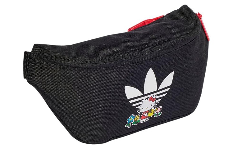 Adidas Originals Trefoil Logo Waist Bag Kids Black — фото 1
