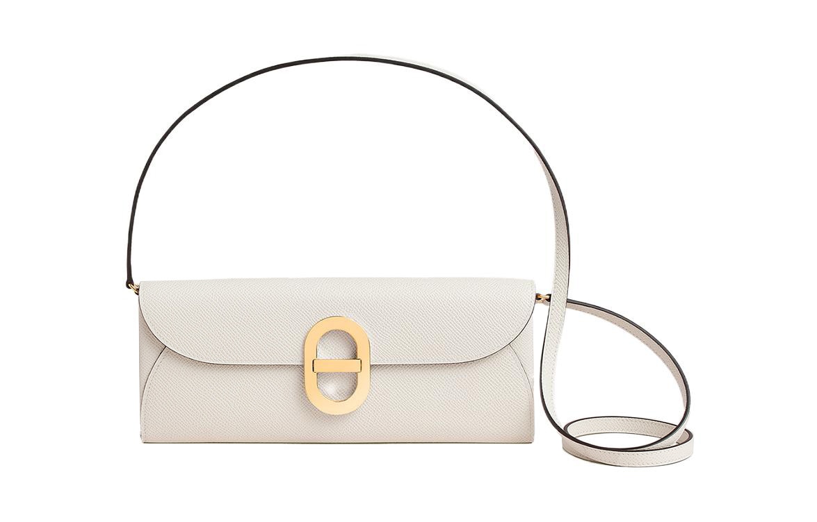 Сумки HERMES/爱马仕 HERMES Chaine d'Ancre to go Epsom M4 Gris Pale