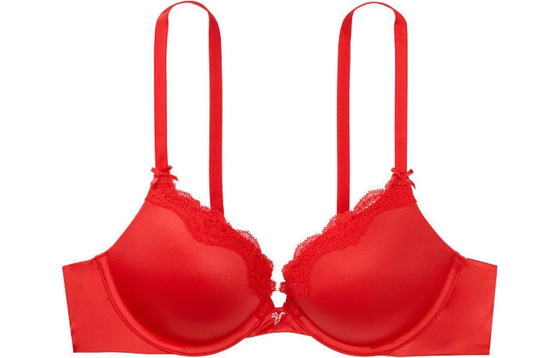 Victoria'S Secret Dream Angels Lace Bra Red
