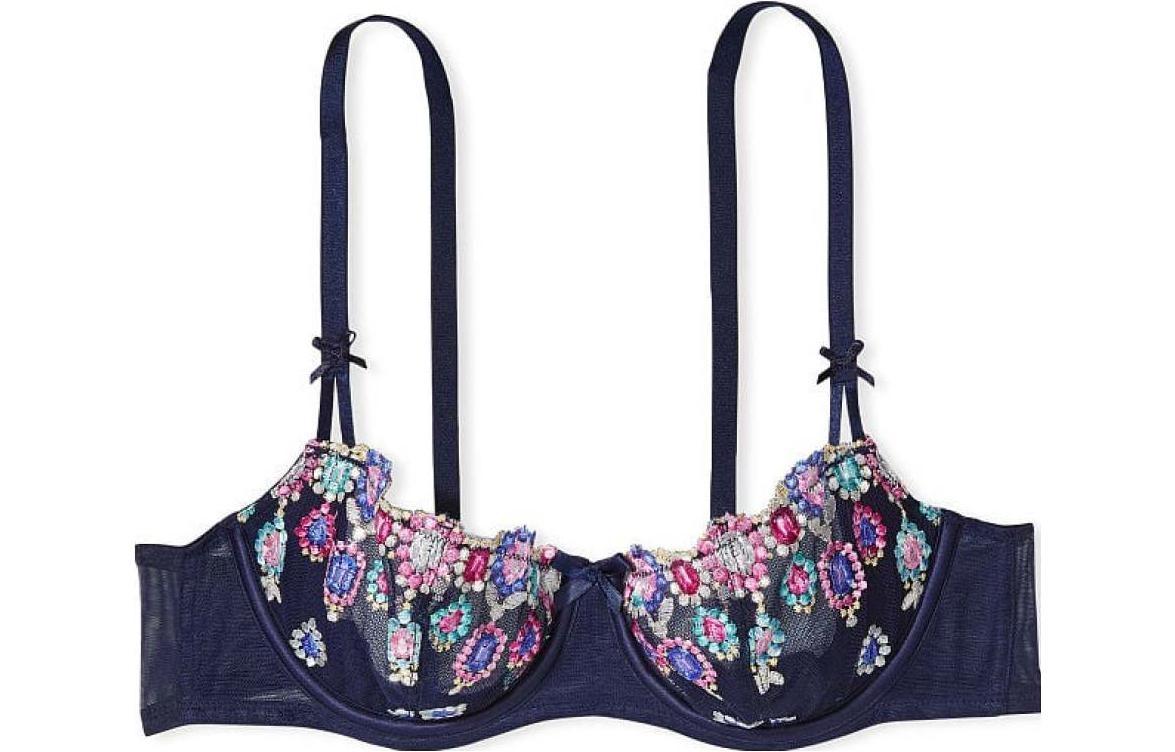 Victoria's Secret/维多利亚的秘密 Victoria's Secret Dream Angels Embroidered Bra Black