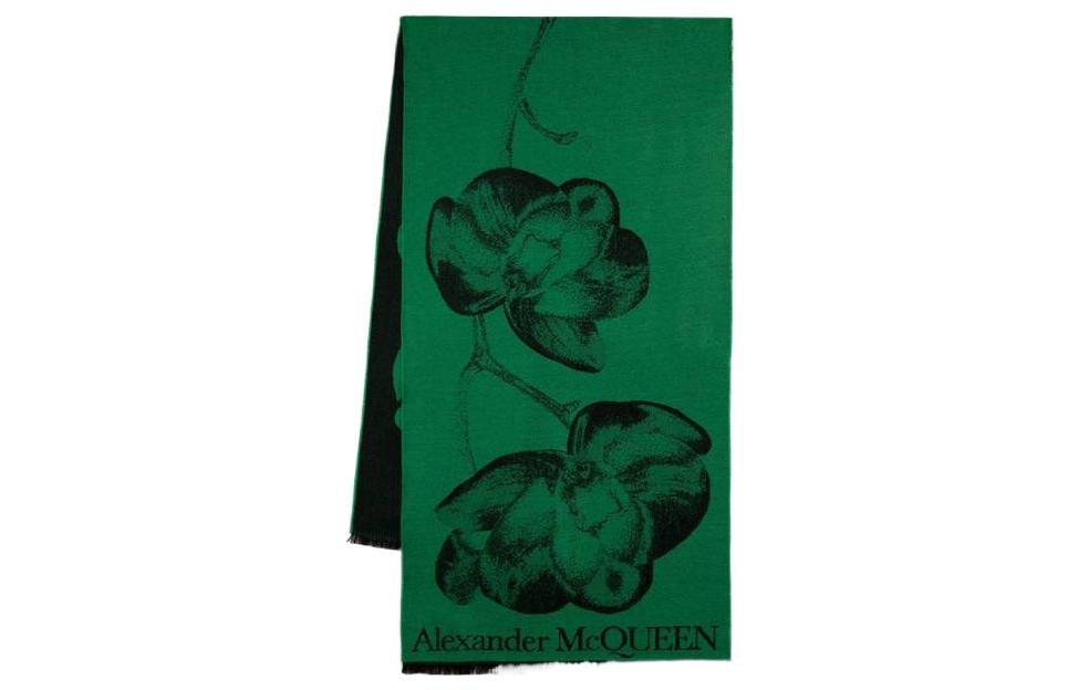 Alexander McQueen Floral Scarf
