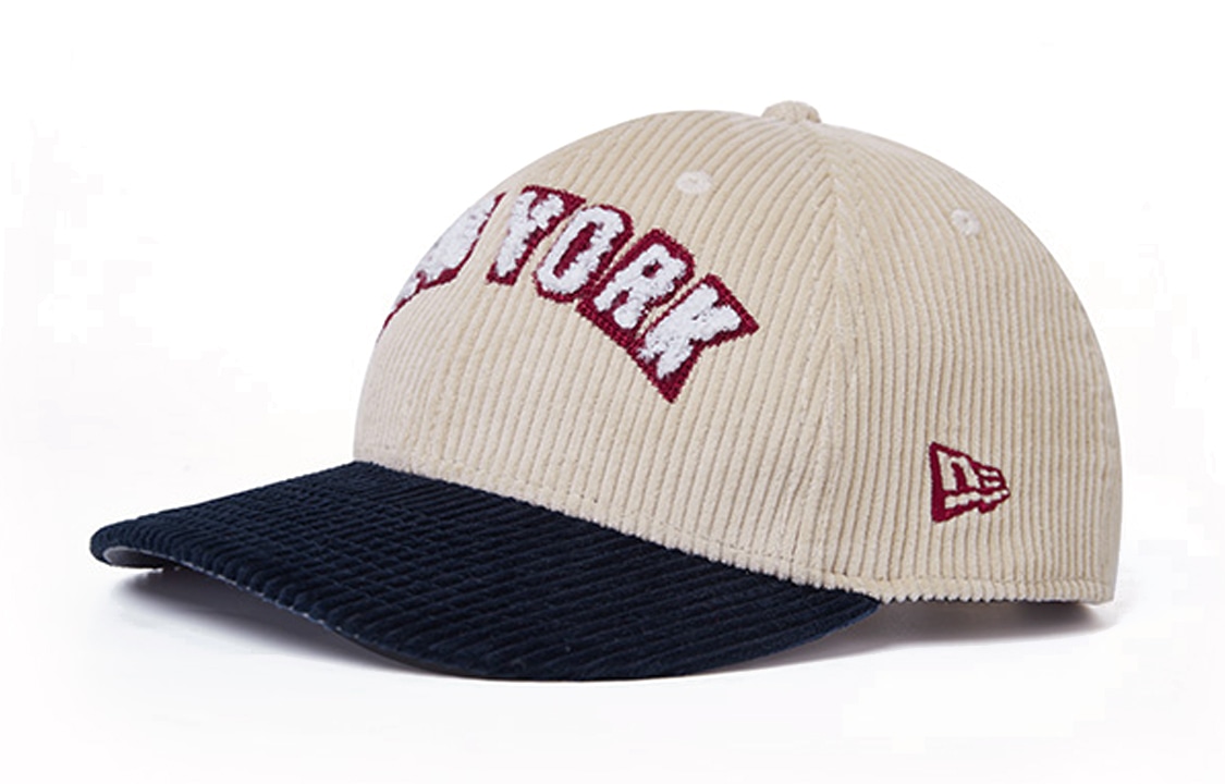 New Era Embroidered Colorblock Cap Khaki Blue