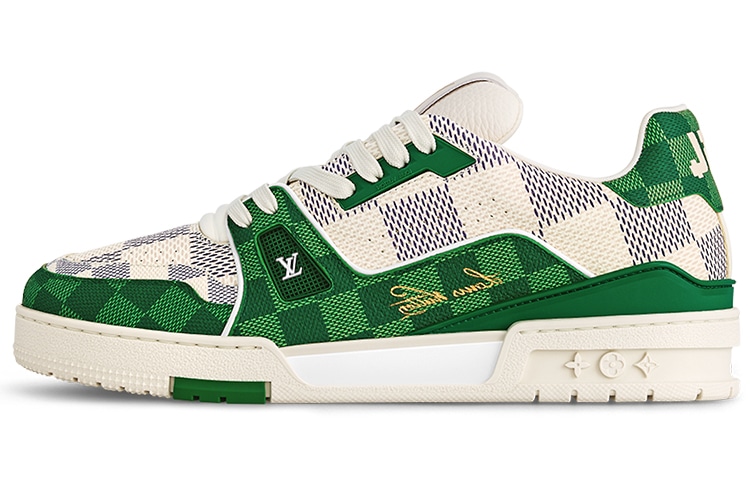 Louis Vuitton Trainer White Green — фото 5
