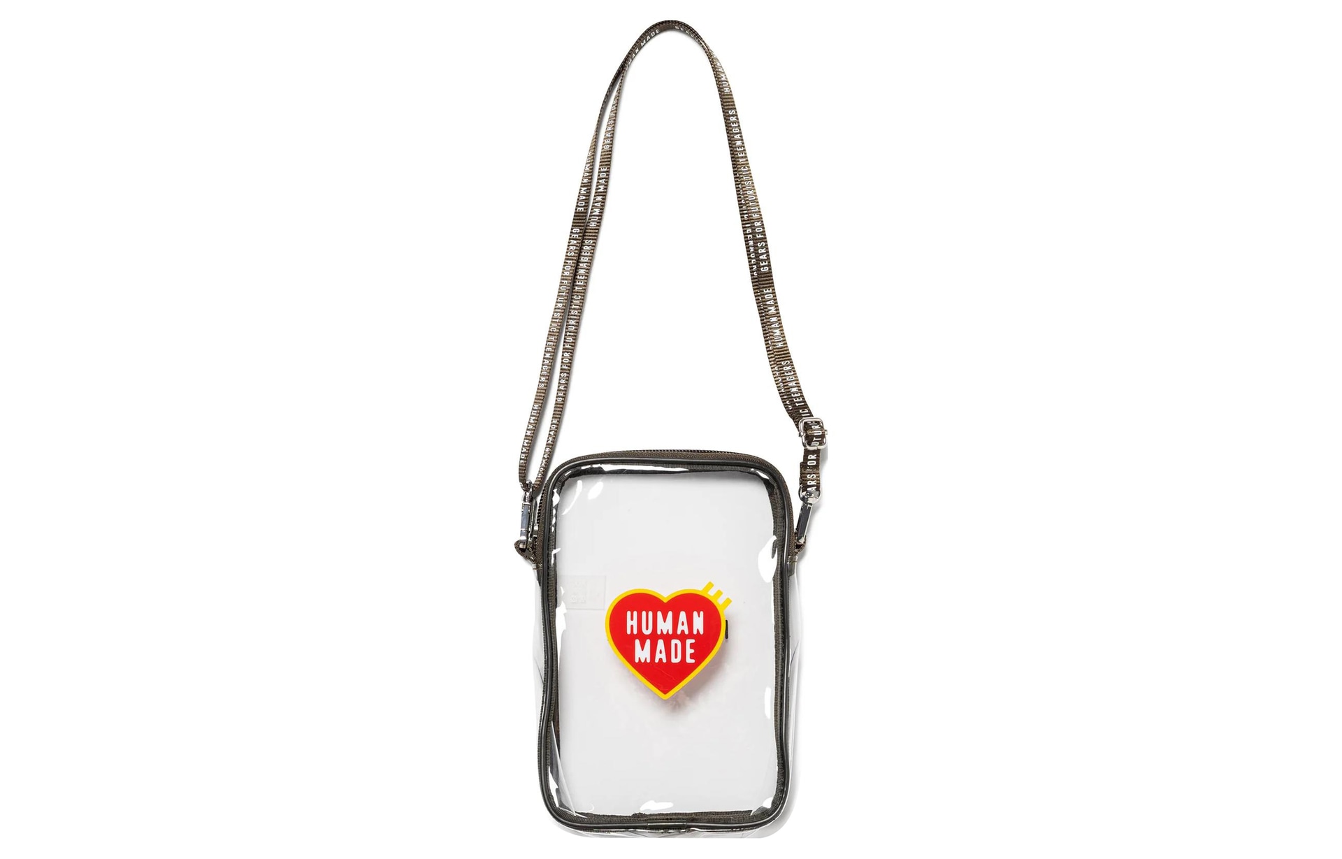 HUMAN MADE Logo PVC Crossbody Bag Olive