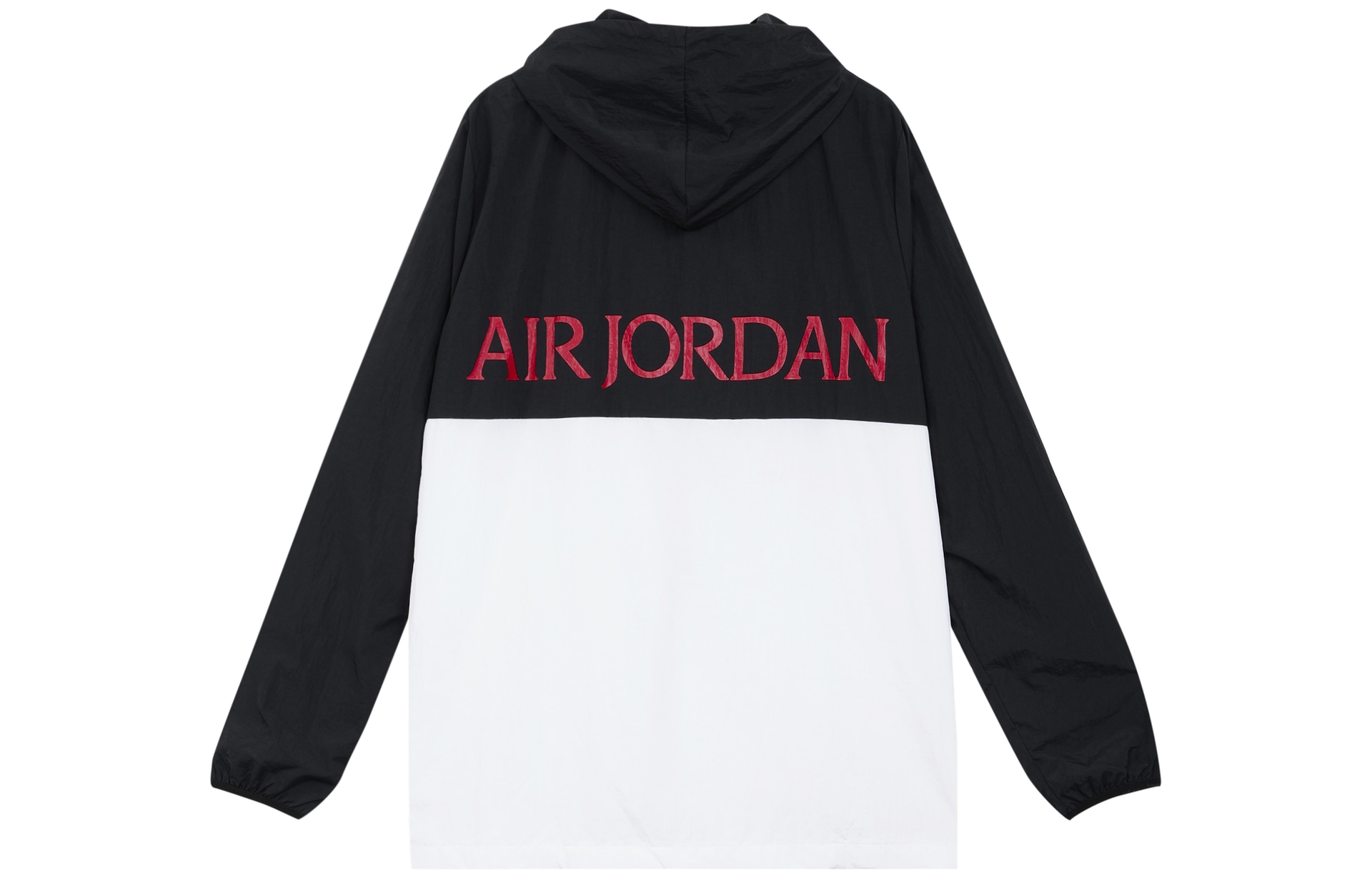 Jordan Logo Print Basketball Jacket Black White — фото 1
