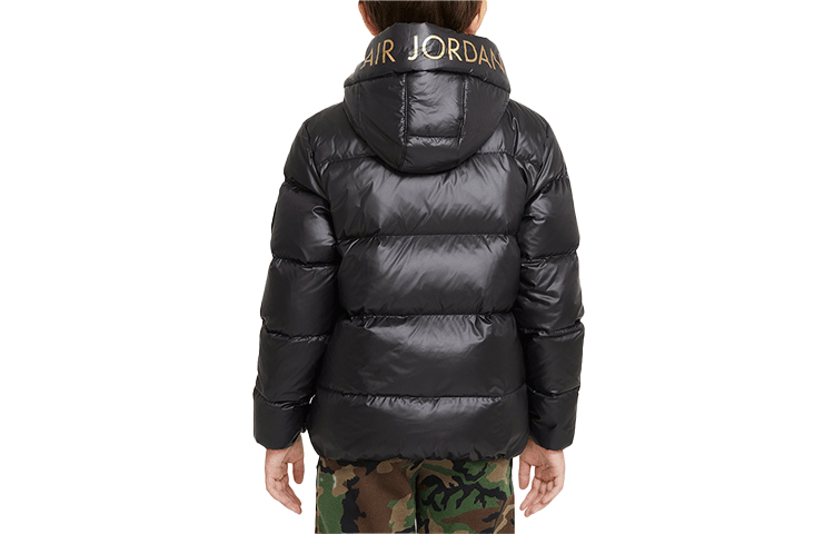 Jordan Kids Logo Puffer Jacket Black — фото 1