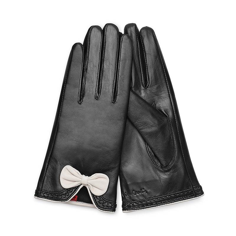 PIERRE CARDIN/皮尔卡丹 Pierre Cardin Goat Leather Gloves Women