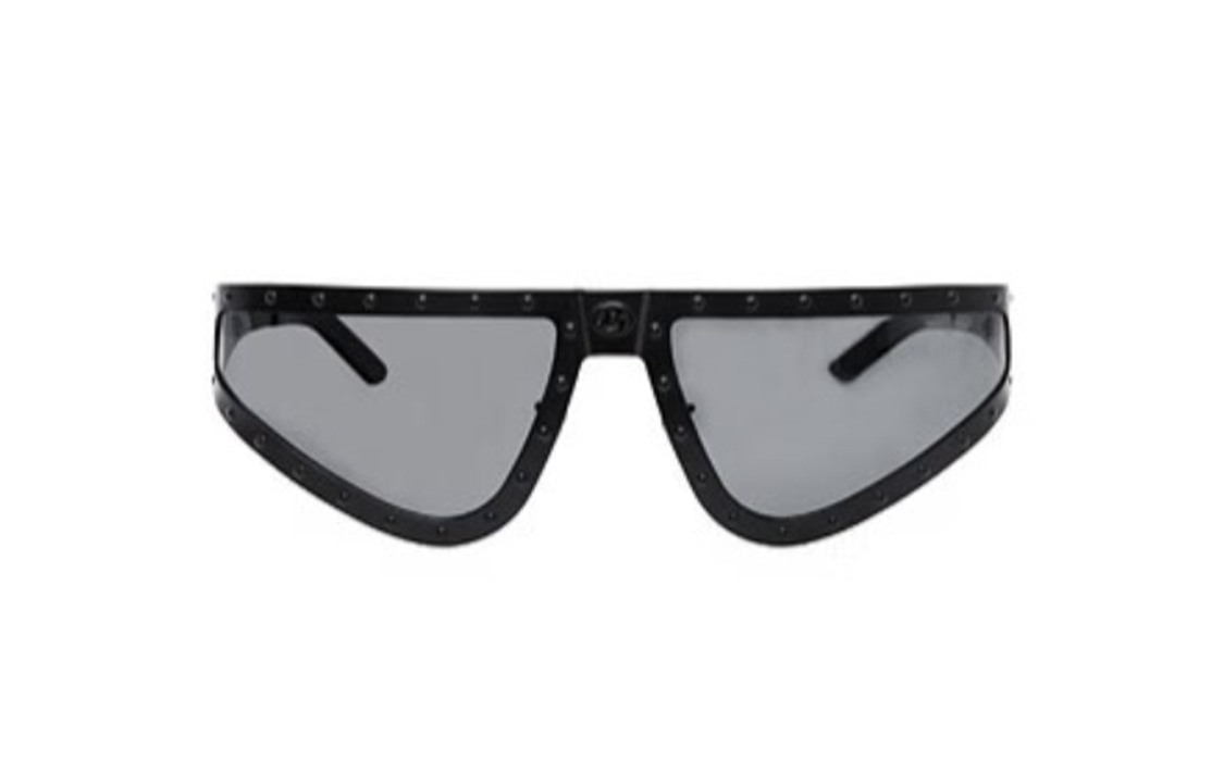 Boy London Titanium Irregular Sunglasses Black