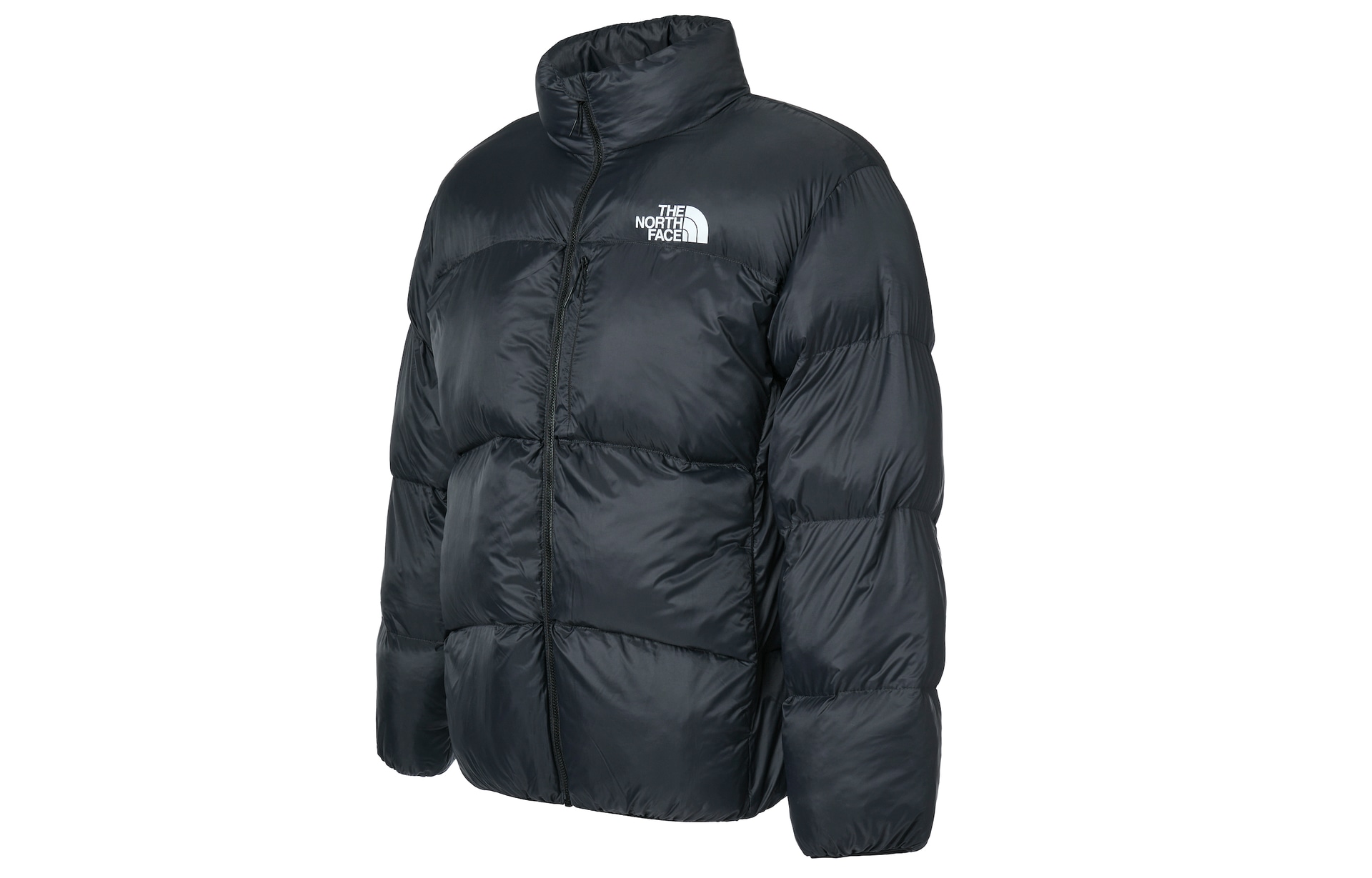 The North Face Logo Print Puffer Jacket Black — фото 2