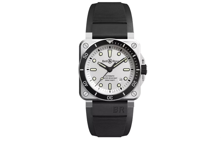 BELL & ROSS/柏莱士 BELL ROSS INSTRUMENTS 300 42mm BR0392-D-WH-STSRB