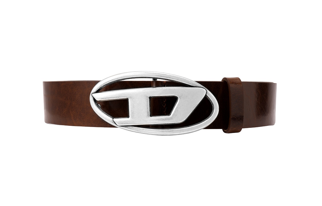 Diesel OVAL-D Belt Brown