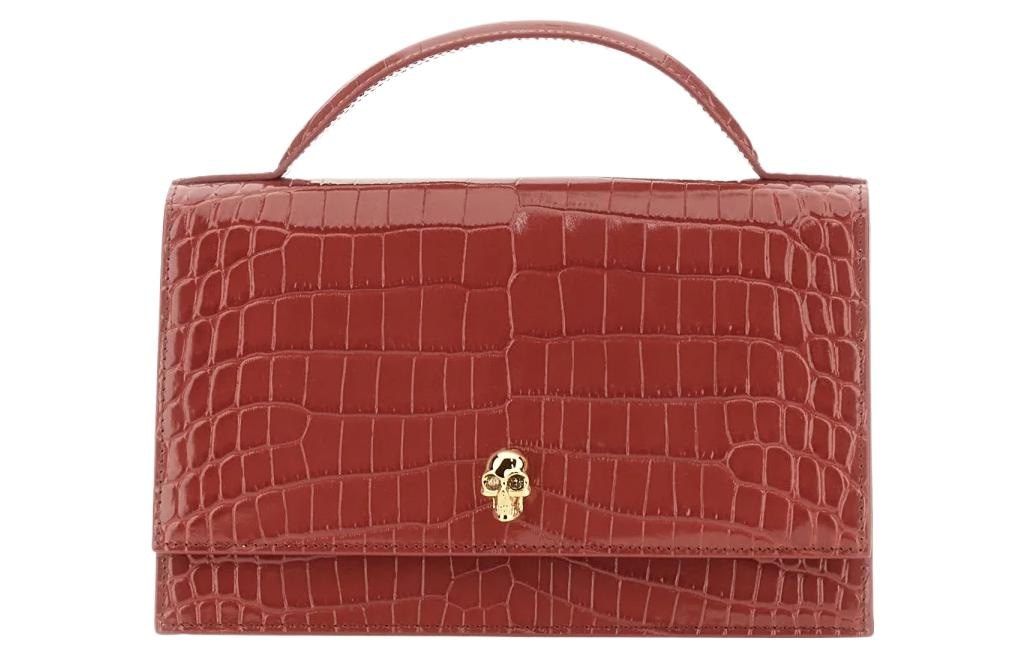 Alexander McQueen Skull Embossed Calfskin Bag