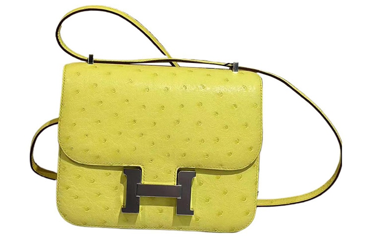 Сумки HERMES/爱马仕 Hermes Constance 19 Citron