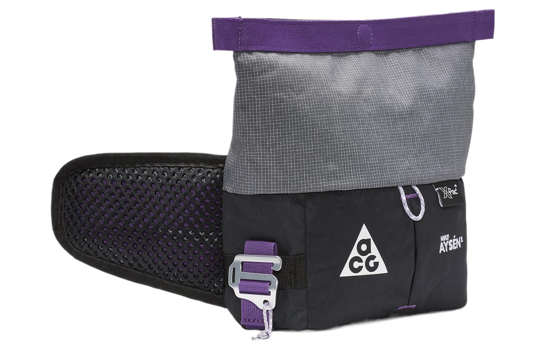 Nike Waist Bag Black Grey White — фото 2