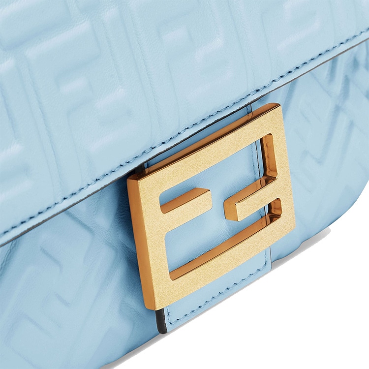Fendi Baguette Medium Light Blue — фото 4