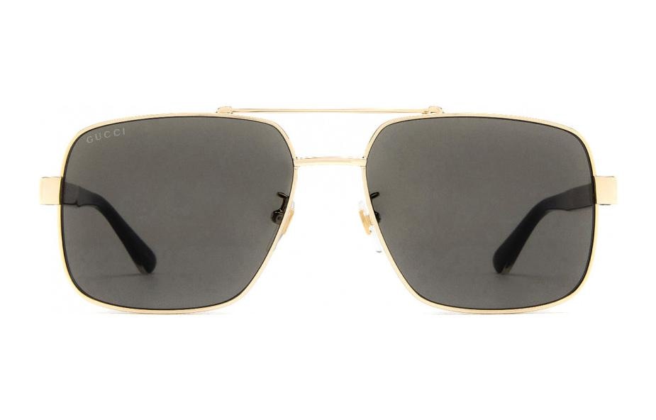 Gucci Irregular Sunglasses Gold — фото 2
