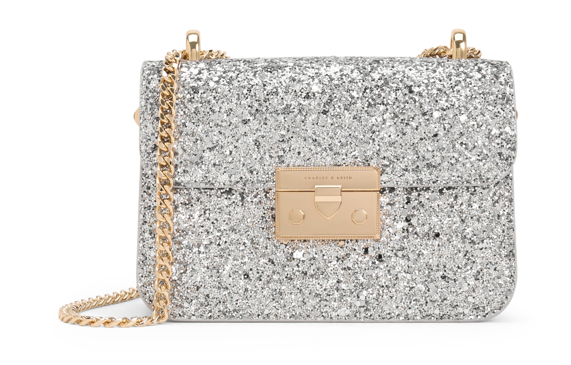CHARLES&KEITH CHARLESKEITH PU BlackSilver