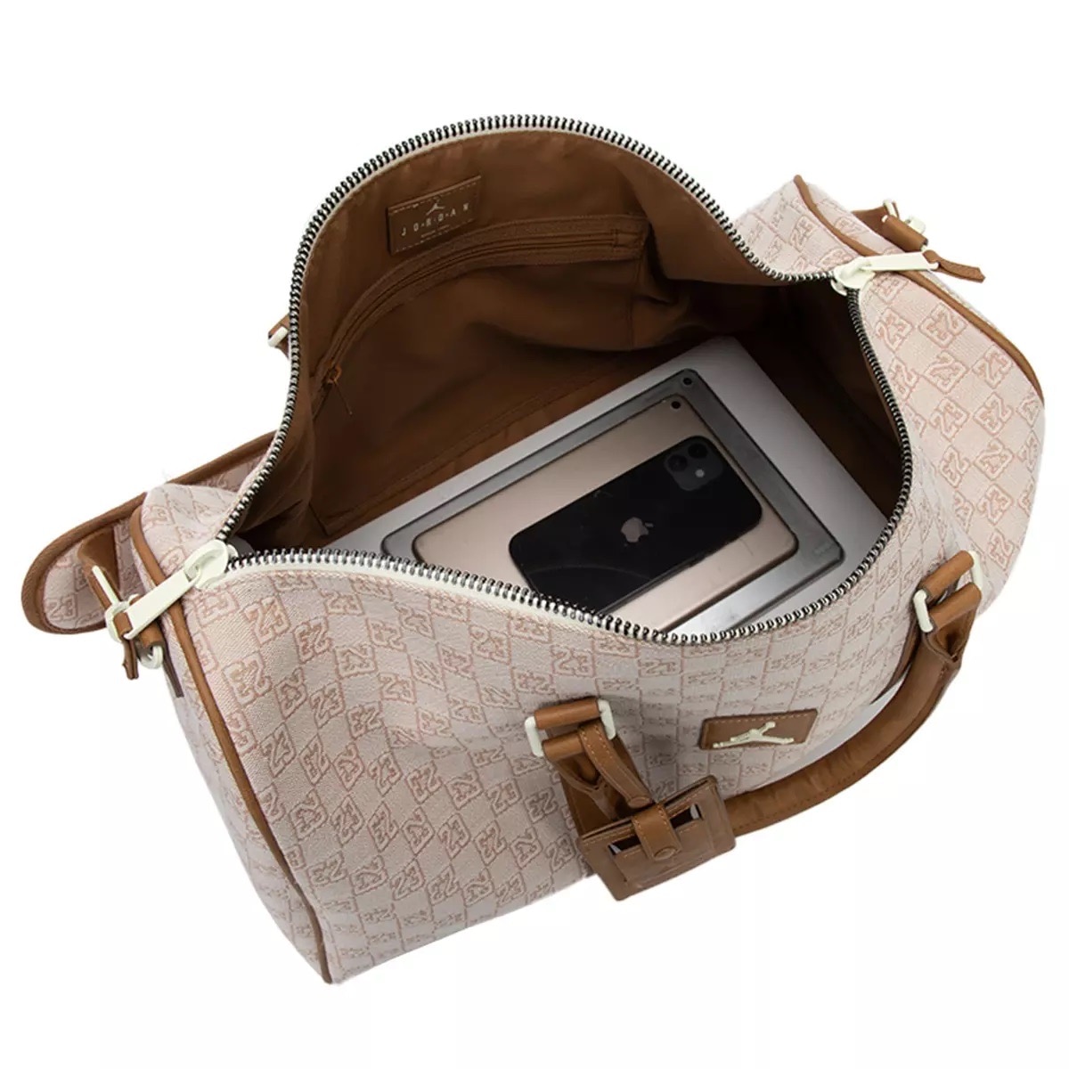 Jordan Chessboard Duffel Beige/Cream — фото 2