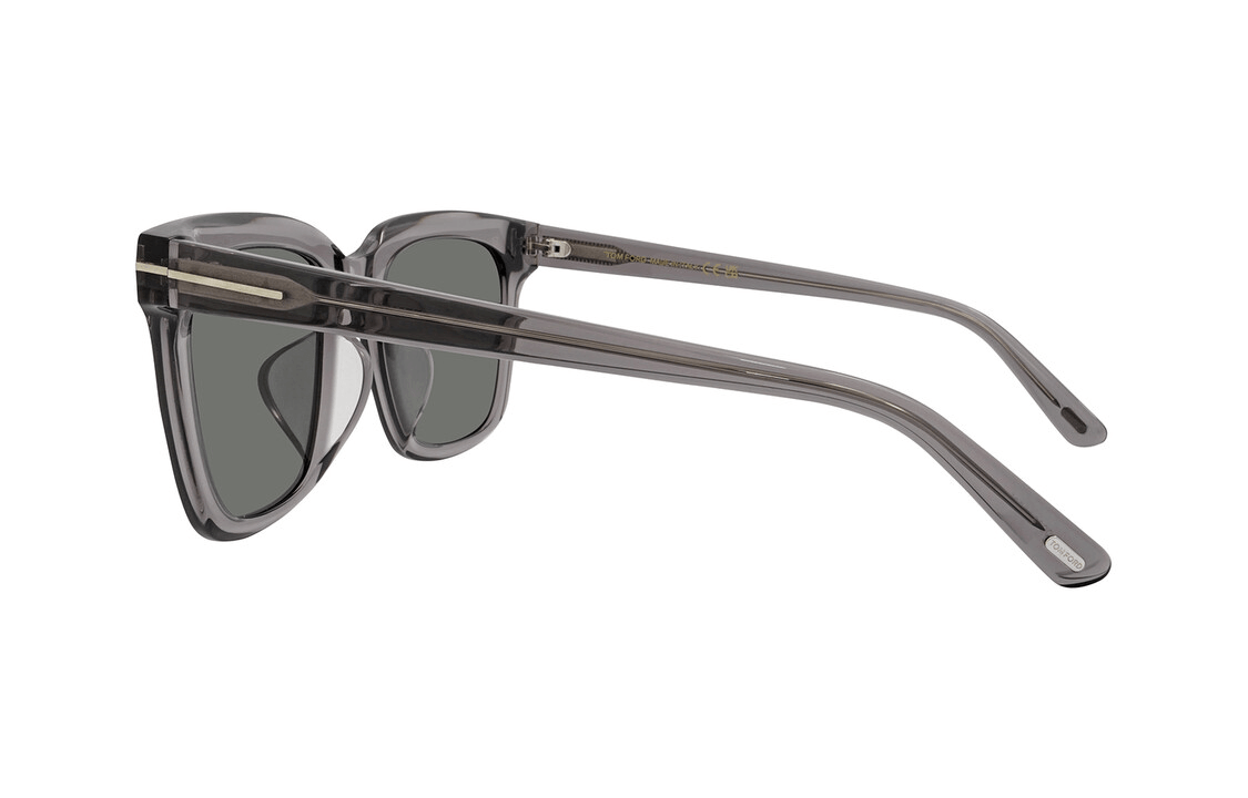 Tom Ford Logo Acetate Square Sunglasses Gray — фото 3