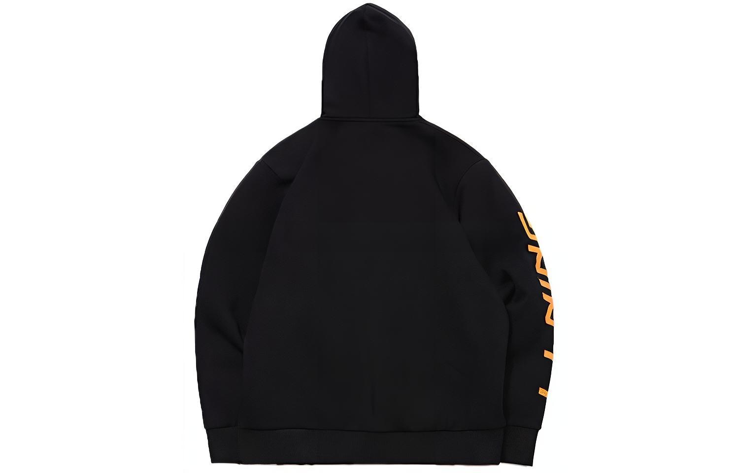 Li-Ning LiNing Logo Print Zip-Up Sweatshirt Black — фото 1