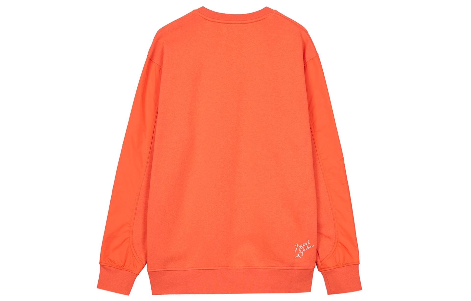 Jordan Logo Print Fleece Crewneck Sweatshirt Orange — фото 1