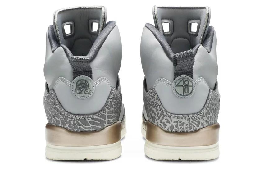Jordan Spizike Wolf Grey Metallic Red Bronze — фото 8