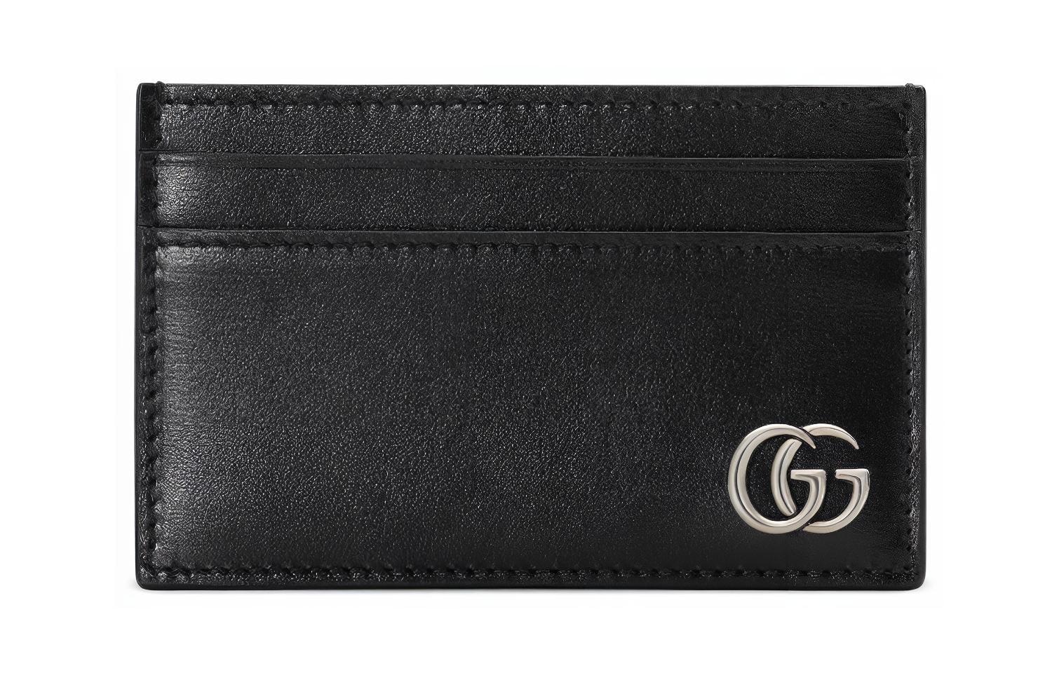 GUCCI/古驰 Gucci GG Marmont Card Case Black
