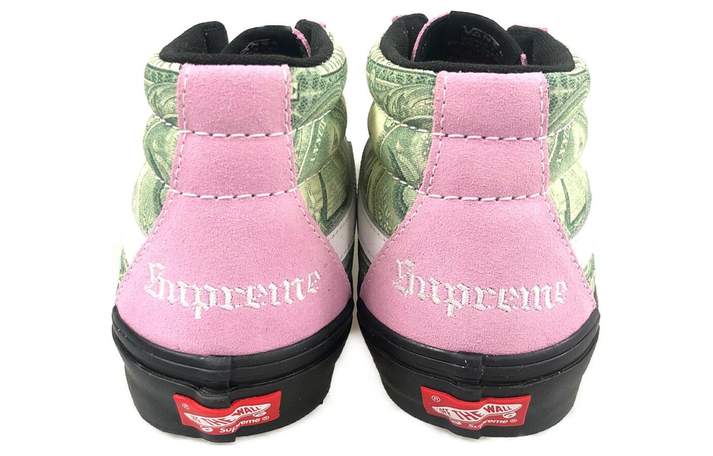 Vans Supreme x Vans Skate Grosso Mid Pink Green — фото 8