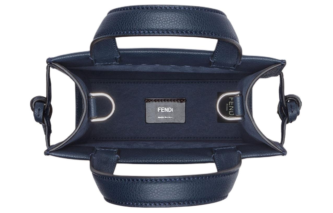 Fendi Go To Mini Shoulder Bag Navy — фото 3
