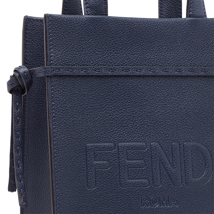 Fendi Go To Mini Shoulder Bag Navy — фото 4
