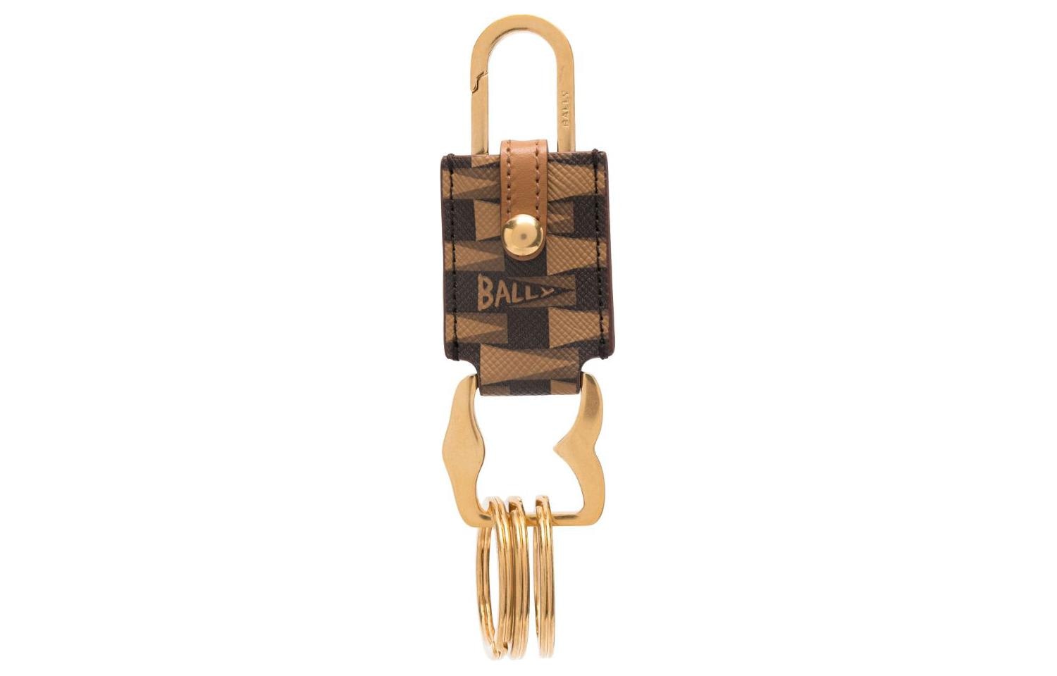 BALLY巴利 Bally Keychain Brown