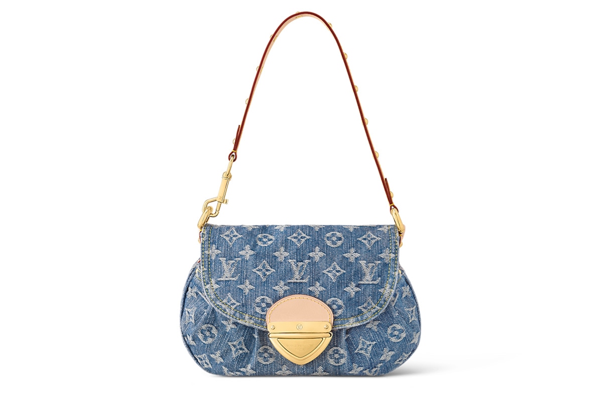 LOUIS VUITTON/路易威登 Louis Vuitton Sunset Bag Blue Denim