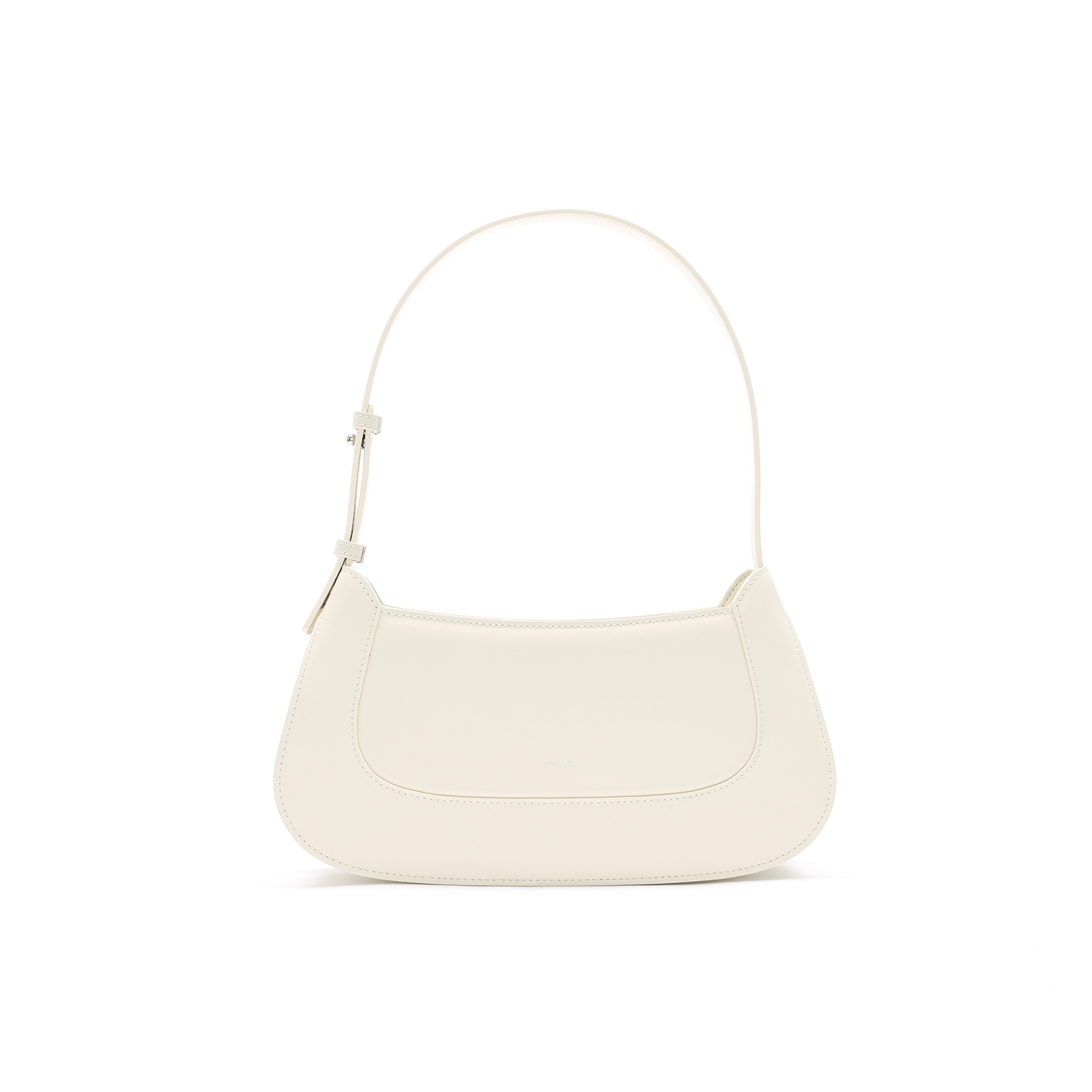 MUVA Baguette Bag Milkshake White/Dusk Black