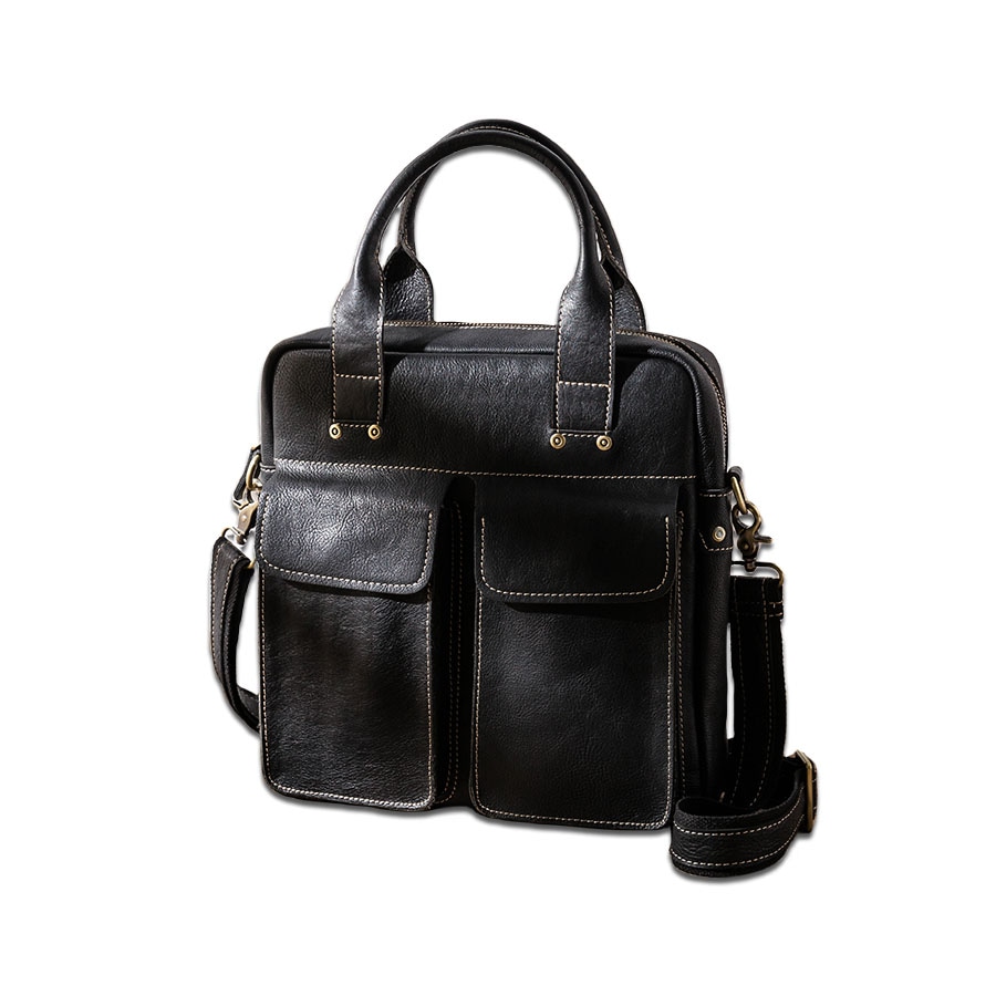 Сумки 后步 Hou Bu Black Briefcase